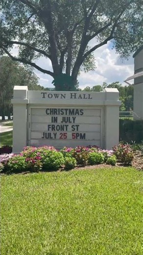 Christmas in July in Celebration Florida