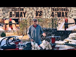 Comparing the SIX WAY Wedge & FOUR Way Wedge! Which one is Best for my Wolfe Ridge Log Splitter?!