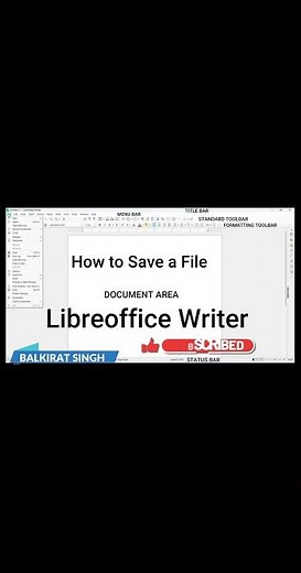 LibreOffice Writer Part 1 #writer #shortvideo #computereducation #excel #howto #excel #computer