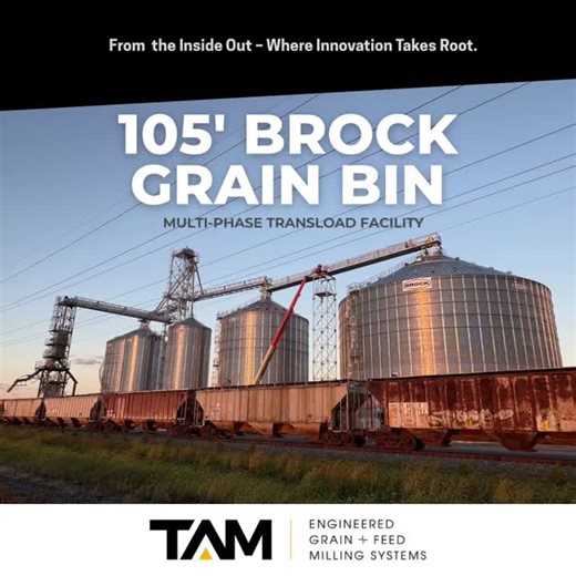 #grainbin #aginfrastructure #aginnovation #transloadfacility #constructionupdate #agstorage #grainstorage #grainstorage | TAM Systems