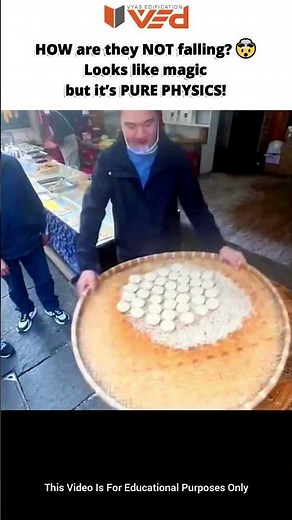 Why the Dumplings Don’t Fall! 🤯 Inertia Trick Explained | Pure Physics #shorts #viral