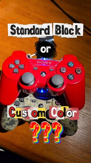 #PS3 DualShock: Standard Black or Custom Color? 🎮#retrogaming #playstation #playstation3 #controller