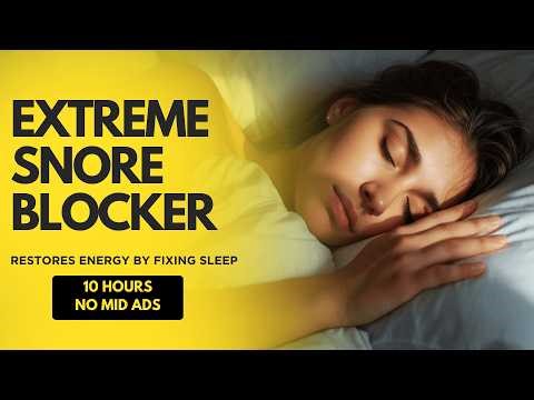 EXTREME SNORE BLOCKER - Deep Sleep White & Brown Noise | 10 Hours Pure Sound Masking