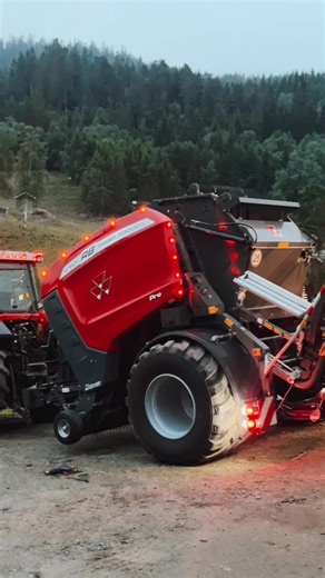 Inspecting Agricultural Machinery Components Outdoors