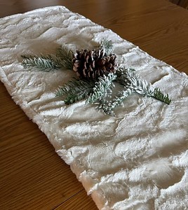 Minky Fur Table Runner: Christmas Holiday Decor - Etsy