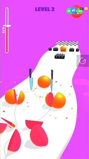 POV: You became a slicing machine 🤯🍉 Slice Run 2 Level #SliceRun