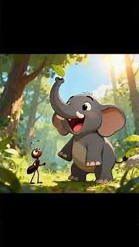 The Elephant and the Ant 🐘🐜 | Short Moral Story for Kids | Kindness & Teamwork Animated Story