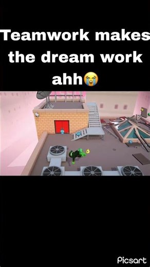 Teamwork makes the dream work 😭#gangbeasts