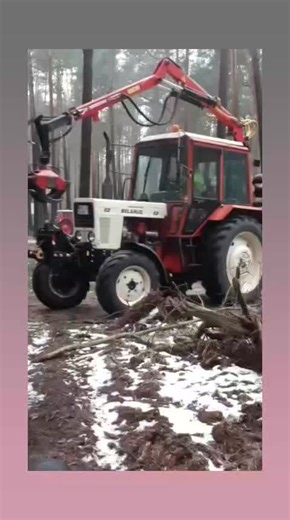 Belarus mts 80 mit ladekran @Osttechnik Thüringen