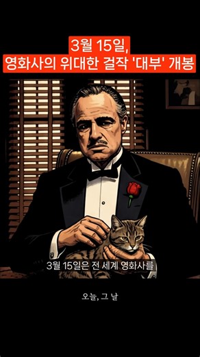 3월 15일, 영화사의 위대한 걸작 '대부' 개봉