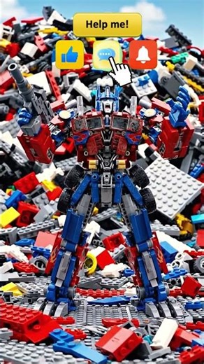 POV 🏎️🤖🧱🦇⚔️ Optimus Prime VS Batman - Batman is joking with Optimus Prime | Lego Batman or Optimus