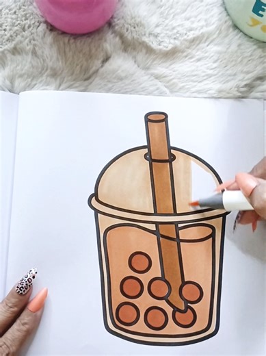 Relaxing Coloring with Food and Drinks