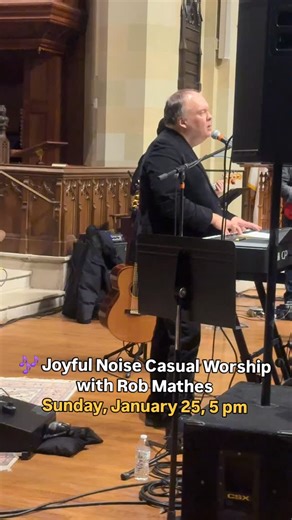 Christ Church Greenwich on Instagram: "🎶 Joyful Noise Casual Worship with Rob Mathes Sunday, January 25, 5 pm l Church @rob.mathes invites you to come to our “Joyful Noise” casual, contemporary worship service and reception on Sunday. ⭐️ Rob Mathes is an Emmy-winning, Tony and Grammy-nominated arranger/composer and music producer/director. Rob leads the music with his awesome band. 🥁 Shawn Pelton, Drums 🎸 Zev Katz, Bass 🎸 @sean.witty, Guitar 🎻 @anna_l_jacobson , Violin As usual, it will be 