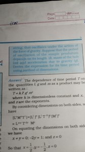 Derive the expression for the time period of oscillation of a s... | Filo