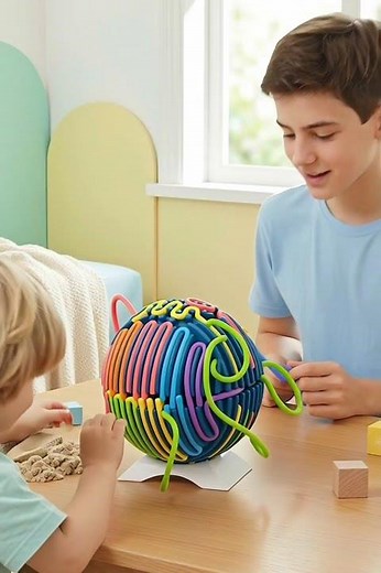🎁 Best Stocking Stuffer for Kids with ADHD? Sensory Ball with Strings Review + Gift Idea