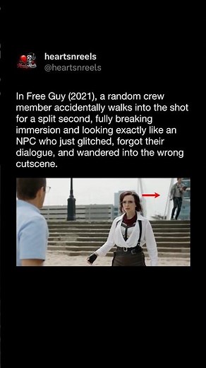 Free Guy (2021) Accidentally Catches a Crew Member Walking Into the Shot