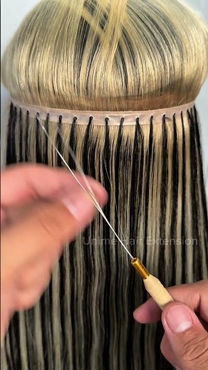 100% human remy virgin butterfly weft Extension Install tutorial #hairextensions