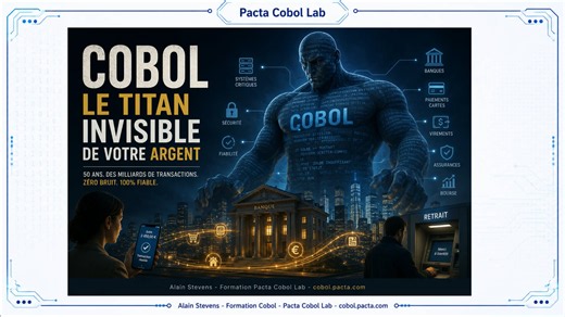Personne n'en parle... Pourtant COBOL fait circuler votre argent 24h/24 - Formation Cobol