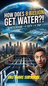How Do 8 Billion People Get Clean Water?How Humans Survive #shorts #shortvideo #sorts #usa #america