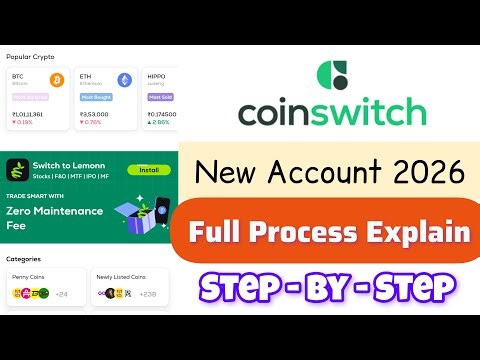 CoinSwitch App Me Account Kaise Banaye | CoinSwitch Kuber Account Opening Process 2026