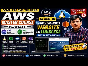 AWS Class-10 | Hosting Simple Website on Linux EC2 | AWS Master Course Playlist | Cloud Practitioner