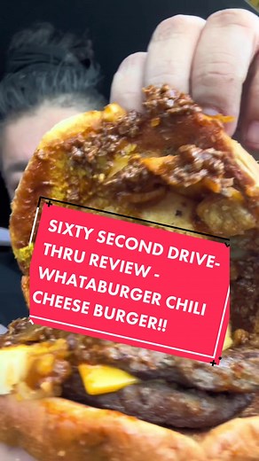 Whataburger Chili Cheese Burger Review in 60 Seconds