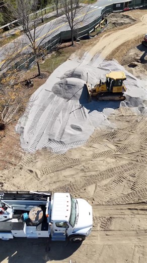 MV crew setting a temporary service pole for @dotens_construction at the coming soon West Falmouth Car Wash. Follows us to stay up to date on this awesome project we are a part of. | Keeley Electrical Contractors Inc.