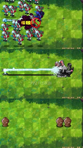 PvZ fusion 3.1 -Random Plant With Rapid Bullet Vs Vase Breaker Zombie - P299 - Who's the best?#short