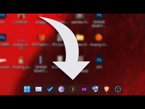 Get this clean, minimal looking taskbar on windows 11