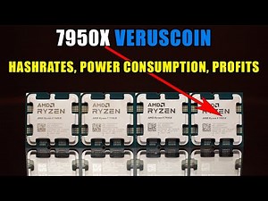 CPU MINING 7950x VerusCoin Hashrates, Overclocks, Profits