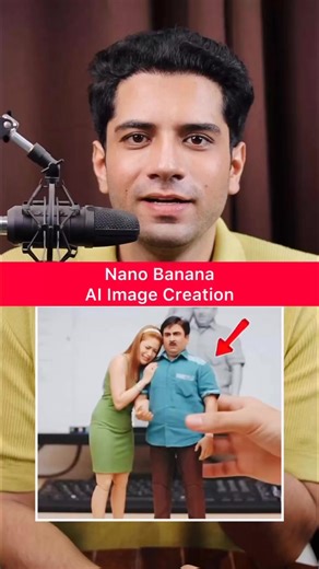 Prompt1Using the nano-banana model, create a 1/7 scale commercialized figurine of the characters in the picture, in a realistic style, in a real environment. 28.3K The figurine is placed on a computer desk. The figurine has a round transparent acrylic base, with no text on the base. The content on the computer screen is the brush modeling process of this figurine. Next to the computer screen is a BANDAl-style toy packaging box printed with the original artwork., The packaging features two-dimens