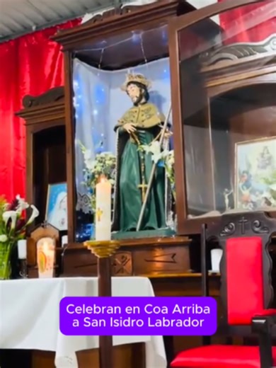 🥳 La comunida de Coa Arriba de la Parroquia El Salvador del Mundo, en horas de la mañana ha recibido con alegría la fiesta de su santo patrón San Isidro Labrador, acompañada con la música de cuerda.