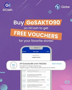 42 reactions | Saktong-sakto ang load promos with more freebies! Get a FREE QR voucher of your choice when you buy GoSAKTO, as well as selected GoSURF and EasySURF load combos! Download the GCash App, register, and get verified today, available for all networks! Play Store: bit.ly/GCashAndroid App Store: bit.ly/GCashiOS | GCash | Facebook