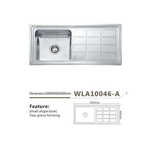 [Hot Item] 10046 Large Drainboard Stainless Steel Sink Single Basin China Wholesale