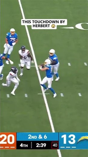 THIS TOUCHDOWN BY HERBERT 😲🔥