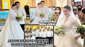 238K views · 9.3K reactions | Jason Abalos & Vickie Rushton wedding ninang si Kaye Abad at Paul Jake | Latest Scoop | Facebook