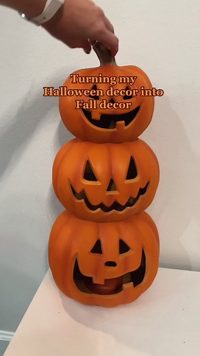 One of my favorite lazy fall hacks 🍁 #fall #falldecor #november #aesthetic #pumpkinseason #pumpkin #foryou #hack