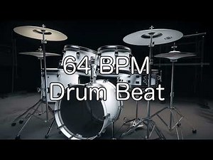 64 BPM Rock Drum Beat for Musical Practise