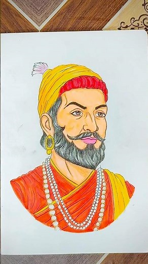 🚩 Chhatrapati Shivaji Maharaj Drawing 😱 Rate 0-1000! | String Art Reveal