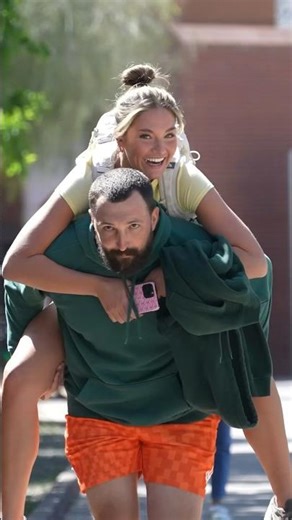 Giving A Stranger A Piggyback Ride ☺️