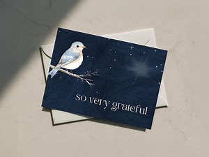 Winter Thank You Card SET of 10, 30 or 50 With Envelopes, Holiday Thankyou Notecards, Folded Note Cards, Blank Inside - Etsy