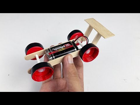 How to Make a TOY CAR from Popsicle Stick at HOME