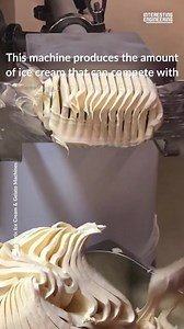 923K views · 2.3K reactions | Delicious ice cream production with innovative machinery This machine produces the amount of ice cream that can compete with the size of Mount Everest!  | Interesting Engineering | Facebook