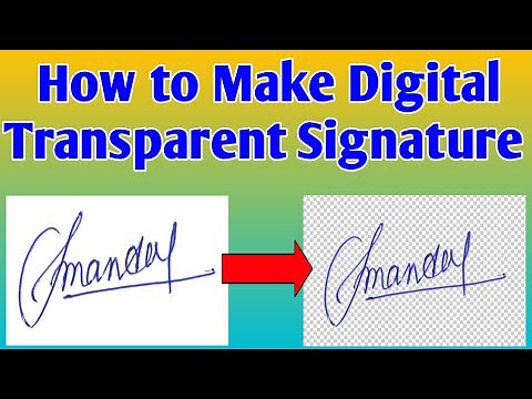 How to make transparent digital signature