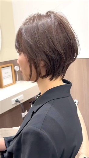 【似合わせリアルカット✂︎】 #ショートヘア #ショート #ショートボブ #40代ショート