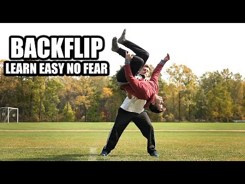 Teach Your Friend to Teach YOU how to BACKFLIP! - 10 minutes or less!