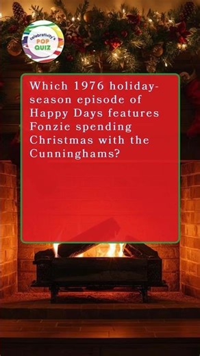 1970s holiday episode of Happy Days captures the festive season with the Cunninghams & their friends