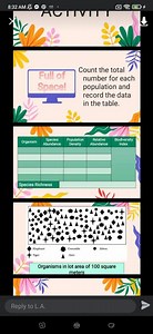 Count the total number for each population and record the data ... | Filo
