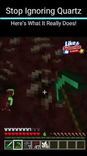 Quartz Is Stronger Than You Think… Here’s Why! #minecraft #gaming #youtubeshorts