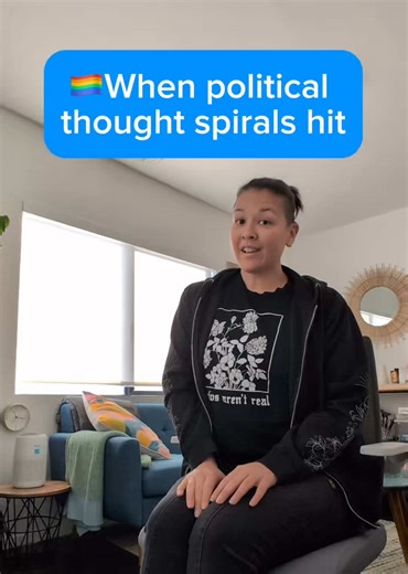 The news and social media is already ramping up on reporting political shifts. It's a terrifying time and it's really easy to start over consuming media and ruminating on what's happening. Take a break and try to give yourself some mental space and peace with this gentle stretch. 🌀 Bend forward, relax tension in your face, scalp, & neck. (Having your head below your knees is helpful) 🌀 Imagine all of the stress and tension pouring out from the top of your head. Stay here as you visualize the i